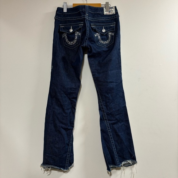 True religion Joey dark wash low rise flare jeans 28 - Picture 2 of 6